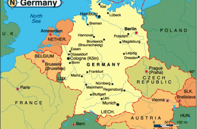 خريطة المانيا - Kharita Blog